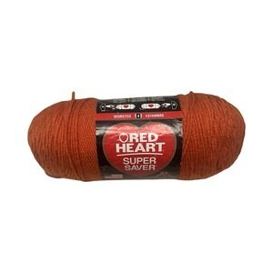 Red Heart Super Saver Yarn 100% Acrylic 7 oz 364 yds In Carrot #8959